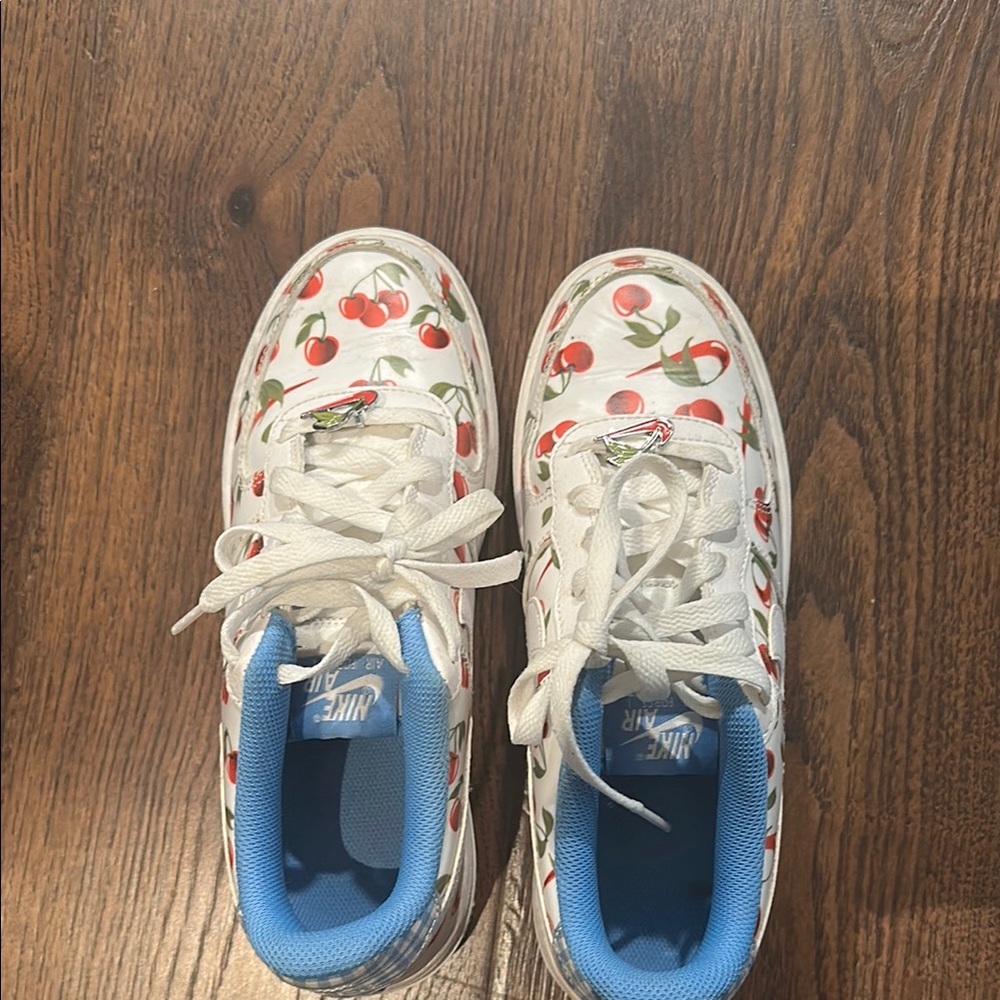 Nike AF 1 Red, White and Blue Cherry Shoes